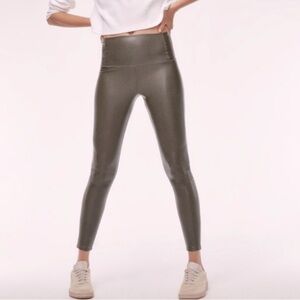 Wilfred Free Daria Vegan Leather High Rise Gray Leggings